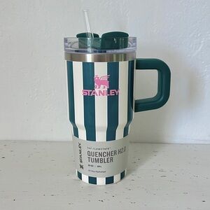 Stanley Tumbler - Oasis Stripe - Emerald Cabana Gloss - Green - 20oz